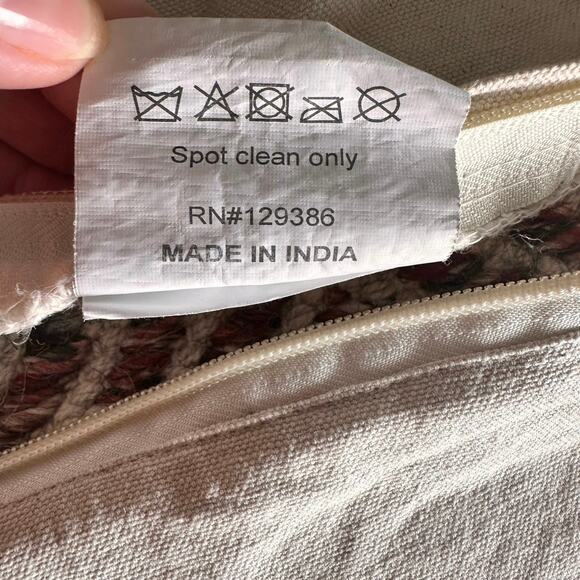 Merchant 41 Lot 3 Turkish Boho Multicolor Wool/Cotton Throw Pillow Cases 18x18 - Picture 10 of 14